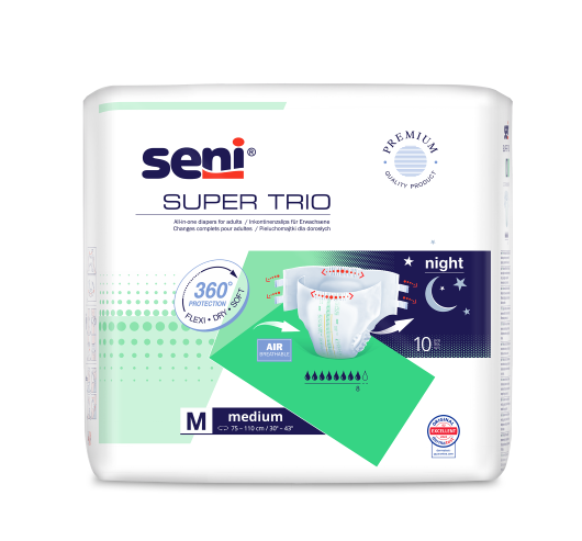 Підгузки для дорослих SENI SUPER TRIO medium. (10 шт.)